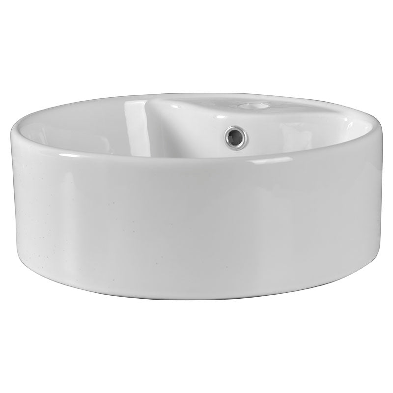 Lavamanos Salso redondo sobreponer blanco 15,5 x 41 x 41 cm