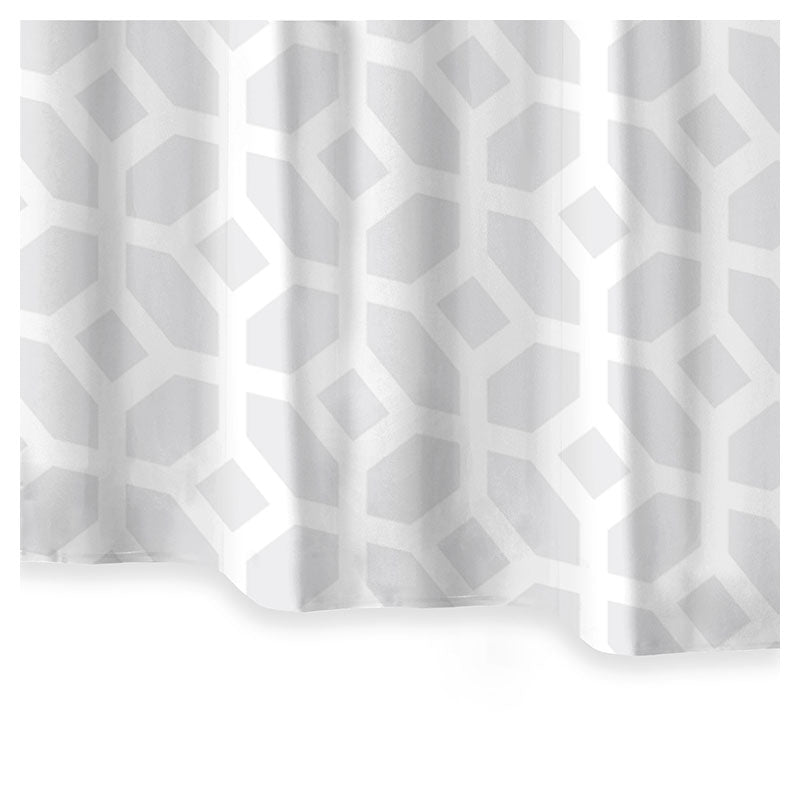 Gray PEVA Shower Curtain 178 x 183 cm