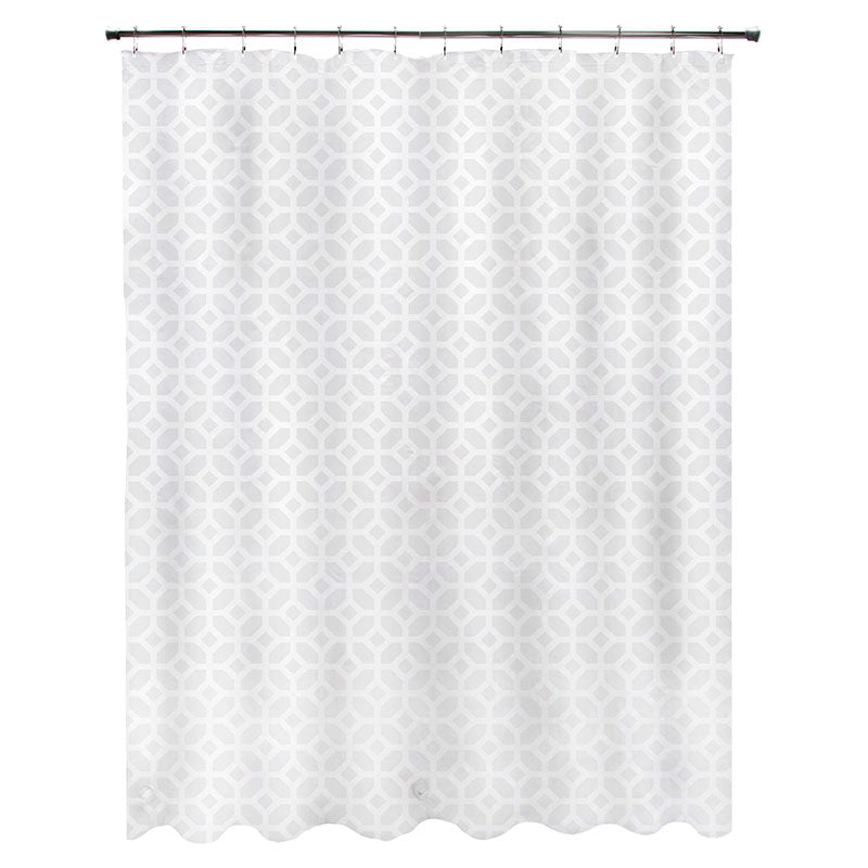 Gray PEVA Shower Curtain 178 x 183 cm