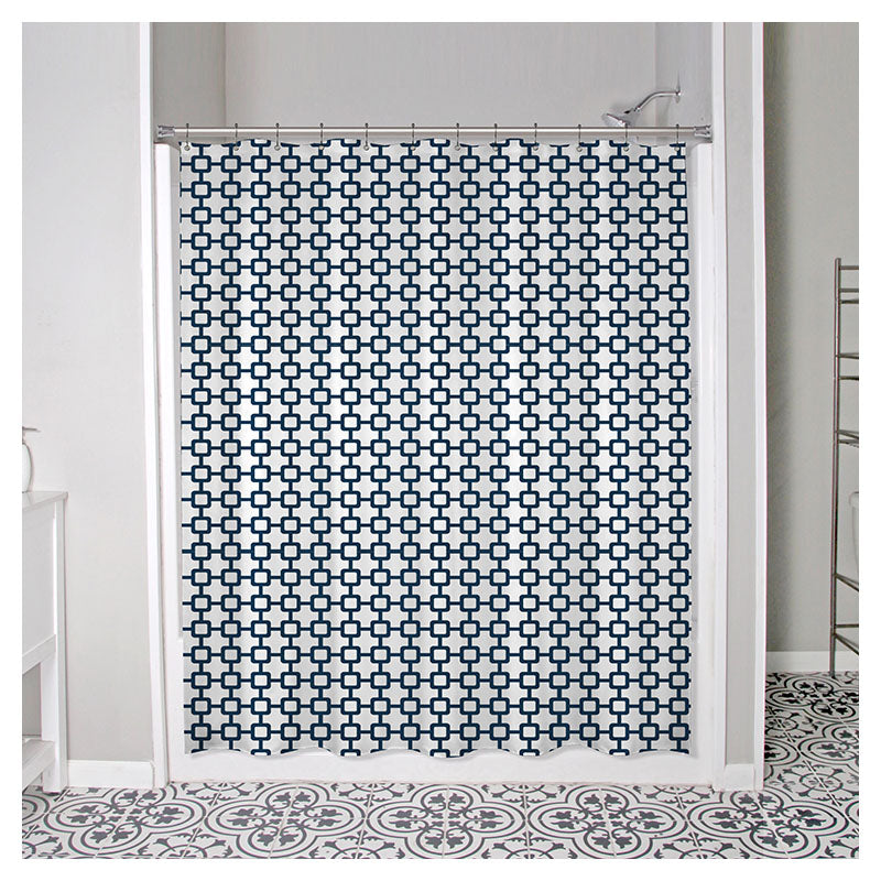 Cortina ducha peva azul 178 x 183 cm