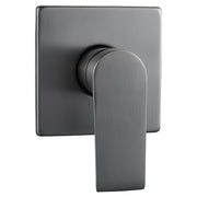 Aqua Nuova Deluxe Burgos single-lever gunmetal grey shower mixer