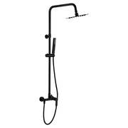 Aqua Nuova Deluxe Matte Black Stainless Steel Hot and Cold Water Shower Column