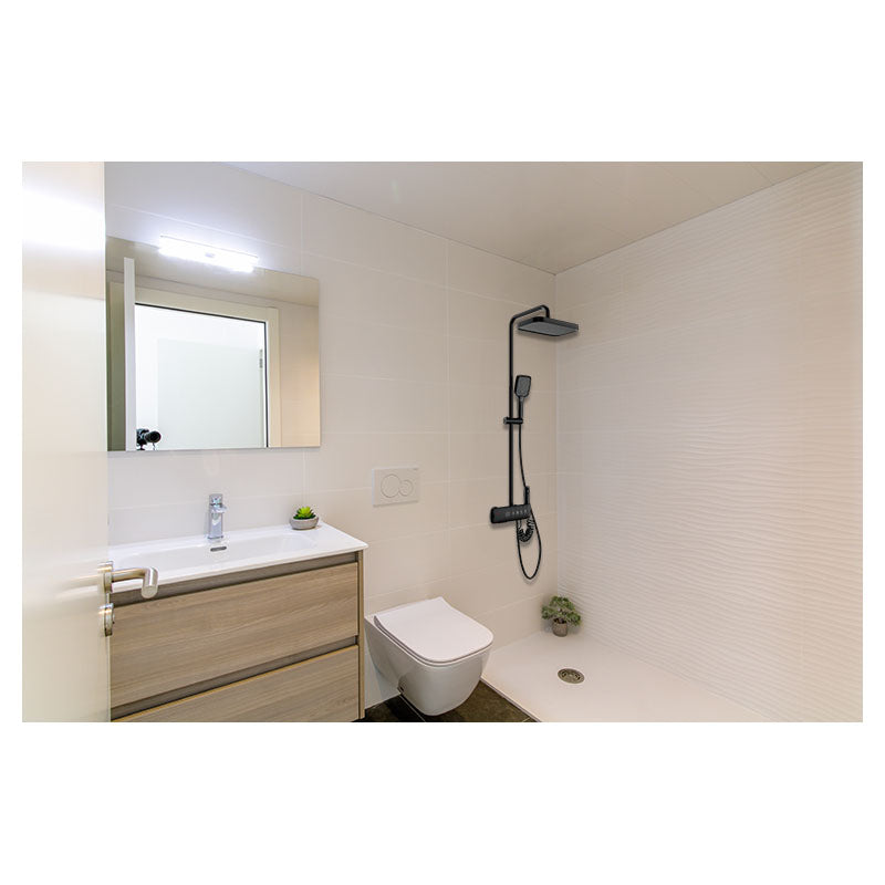 Aqua Nuova Matte Black Stainless Steel Shower Column