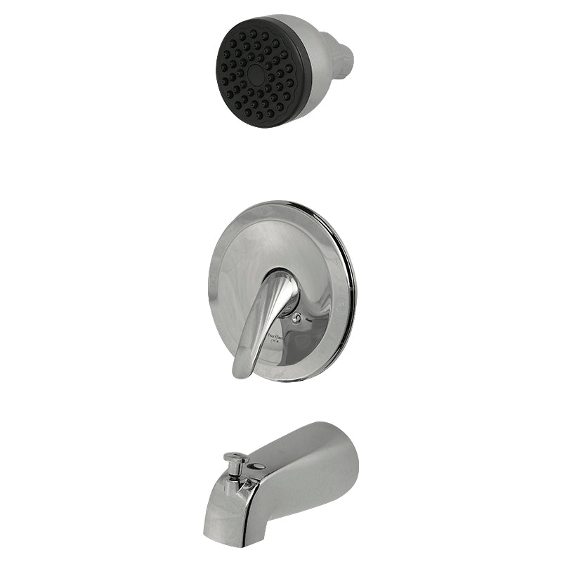 Classic shower with foot wash, single-handle polished chrome lever type Price Pfister