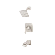 Price Pfister Venturi Satin Nickel Lever Handle Spot Defense Shower with Foot Faucet