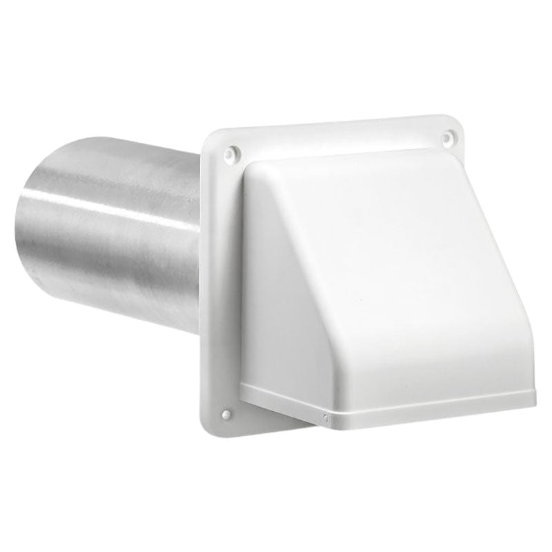 Hood ventilation duct 12.22 x 16.48 x 10.16 cm plastic and aluminum