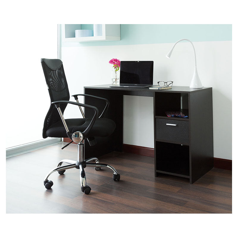 Silla ejecutiva negra con respaldo alto 61 x 59 x 107 cm