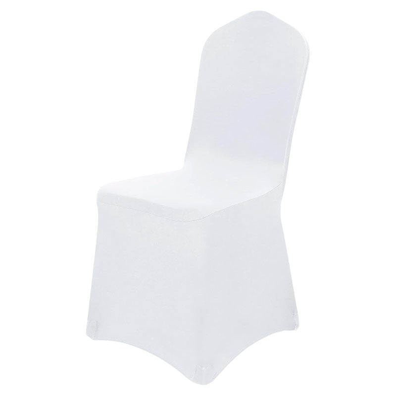 Cobertor de silla de spandex 80,5 x 63 x 44,5 cm blanco Basic Living