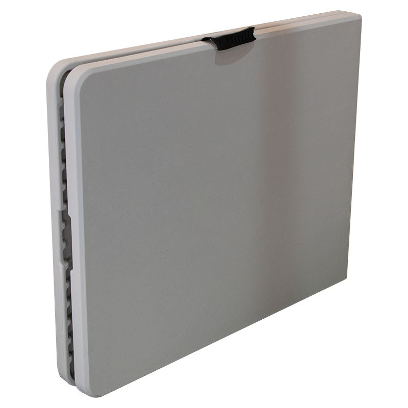 White rectangular folding table 72.5 x 74 x 180 cm capacity 90 kg