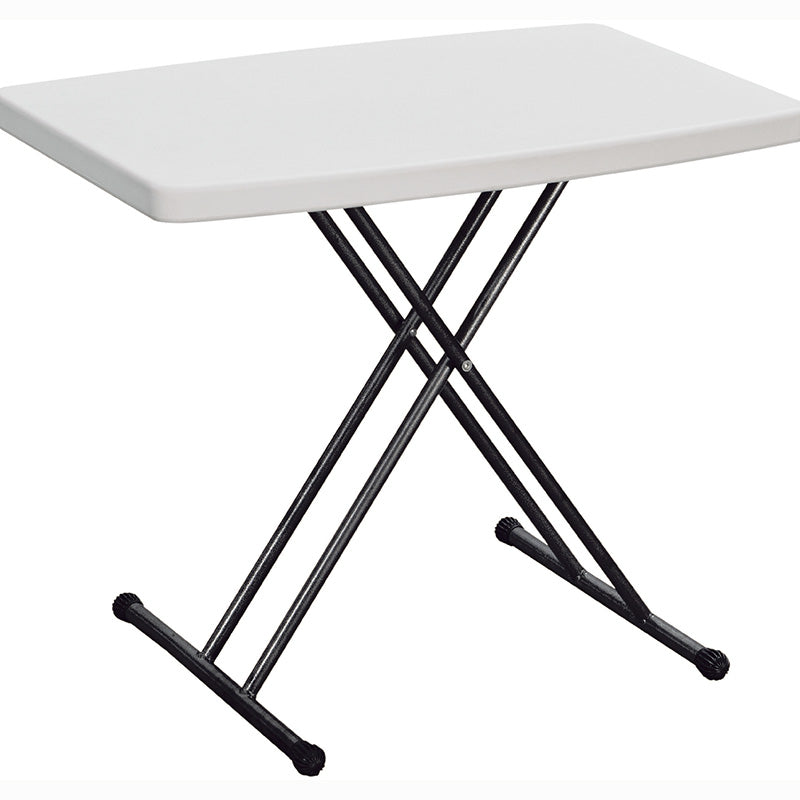 Rectangular folding table white 71 x 50 x 77.5 cm capacity 80 kg