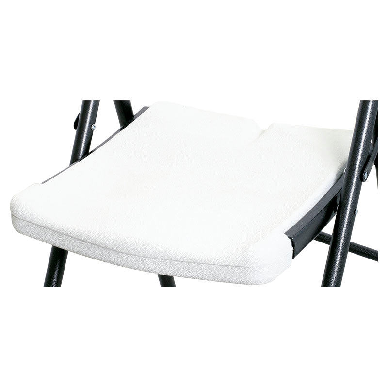 White folding chair 80.5 x 44.5 x 63 cm capacity 300 kg