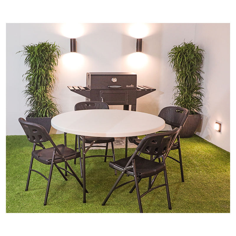 Folding chair black 80.5 x 44.5 x 63 cm capacity 300 kg