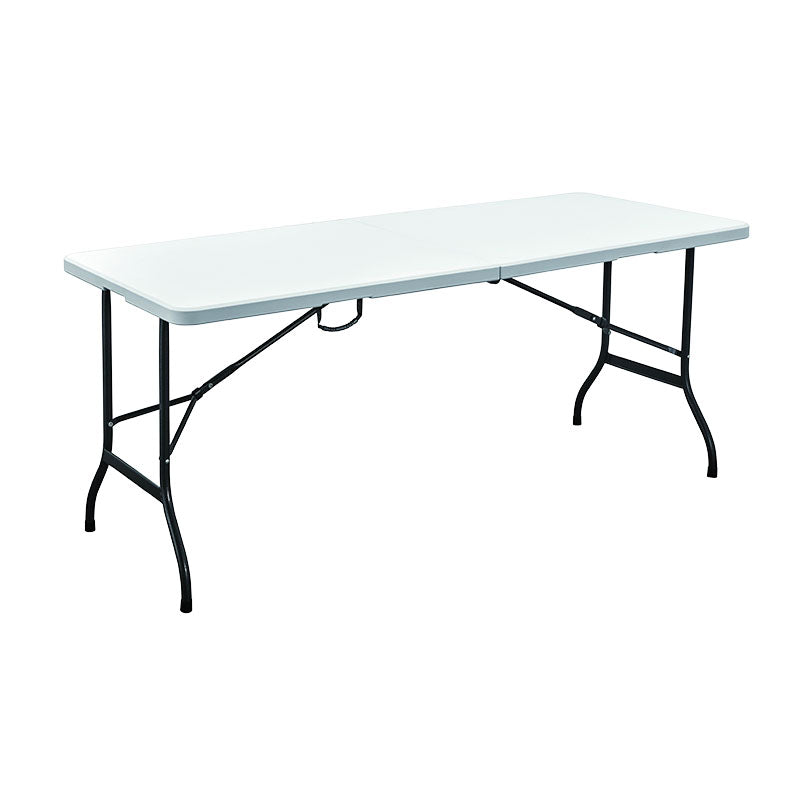 White Rectangular Folding Table 180 x 70 x 74 cm capacity 100 kg