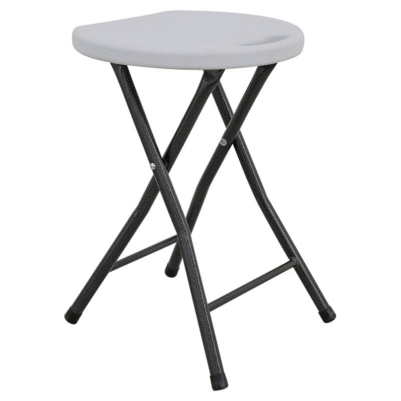 Banco plegable blanco 46 x 29,5 x 33 cm capacidad 150 kg
