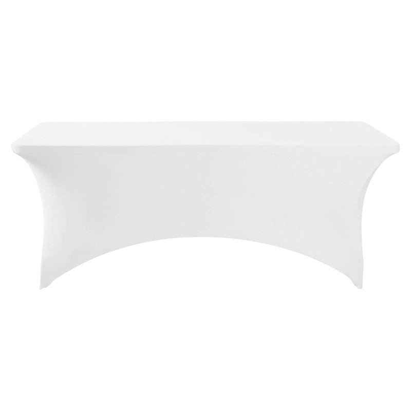 Spandex tablecloth 180 x 74 x 72.5 cm matte white