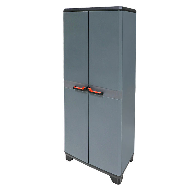 Armario plástico lógico útil 68 x 39 x 173 cm gris/negro