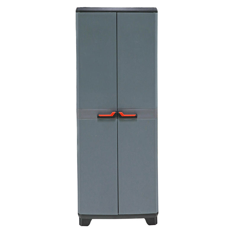 Armario plástico lógico útil 68 x 39 x 173 cm gris/negro