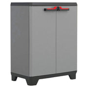 Armario plástico 68 x 39 x 90 cm gris y negro