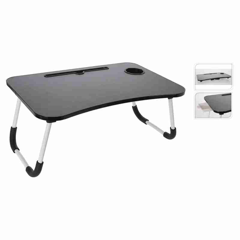 Black MDF folding serving tray 28x60x40 cm