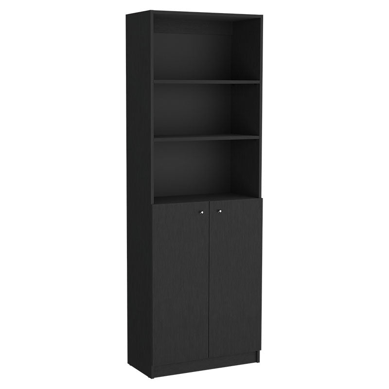 Biblioteca Home 4 wengue de melamina 180,6 x 62,8 x 31,4 cm