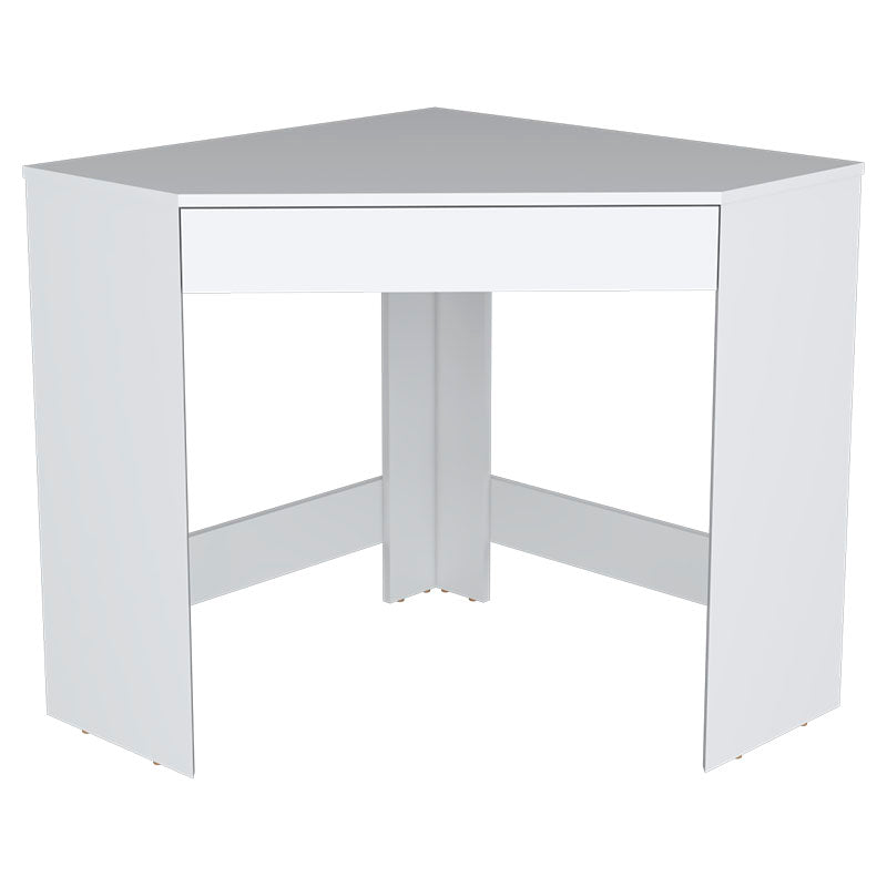 Escritorio esquinero amity melamina blanco marquez 74 x 76 x 76 cm