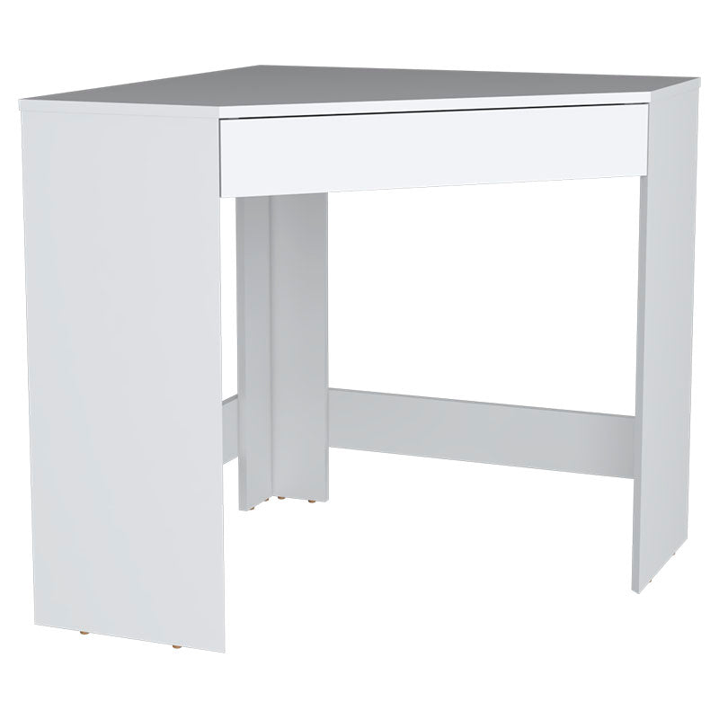 Escritorio esquinero amity melamina blanco marquez 74 x 76 x 76 cm