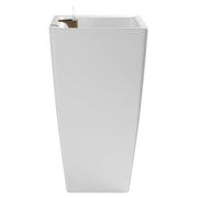 Pisa Plastic Floor Planter 61 x 33 cm White
