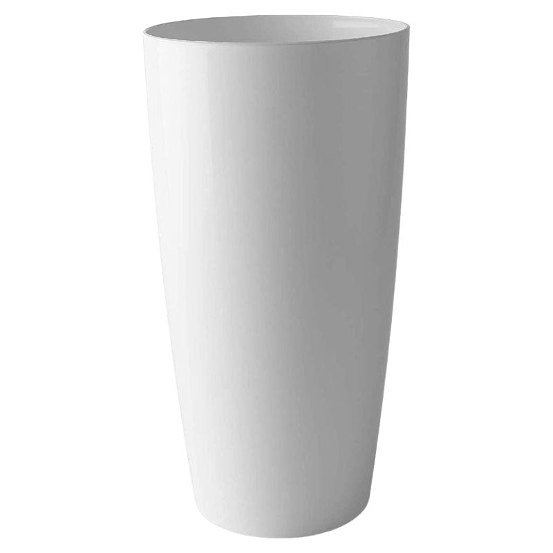 Maceta de piso Santorini plástico 65 x 33 cm blanco