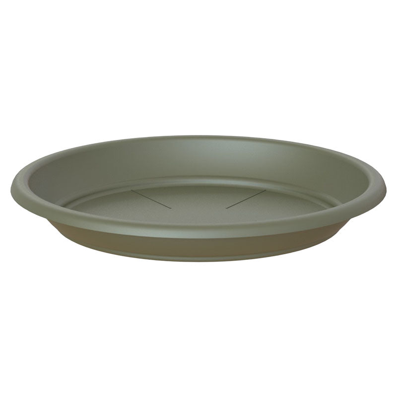 Plato para maceta Venezia plástico 4.3 x 30 cm dry green