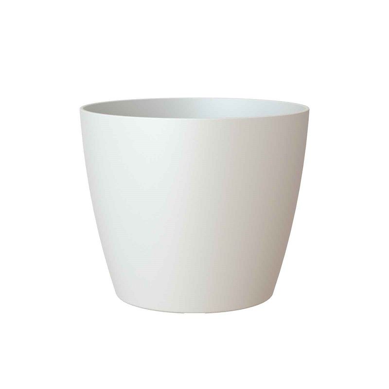 San Remo floor plant pot plastic 27.3 x 30 cm white