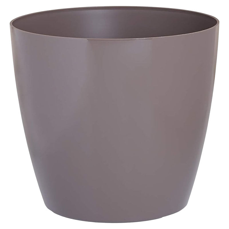 Maceta de piso San Remo plástico 27,3 x 30 cm taupe
