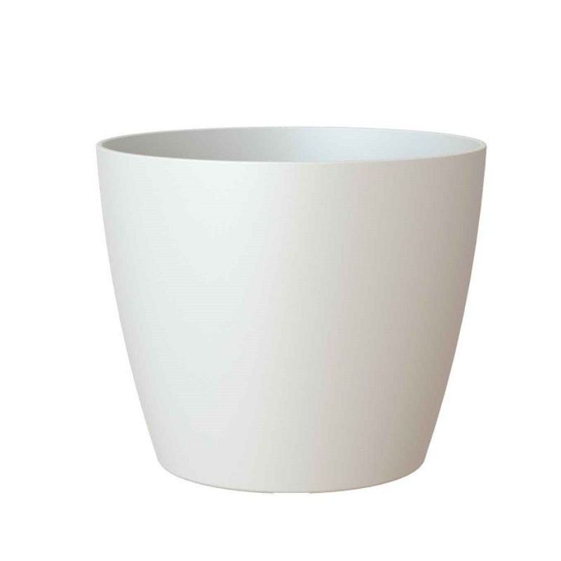 San Remo plastic floor planter 39.5 x 42 cm white