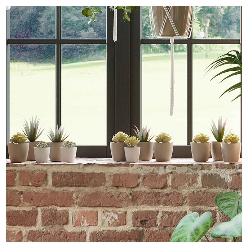 San Remo plastic floor planter 39.5 x 42 cm white