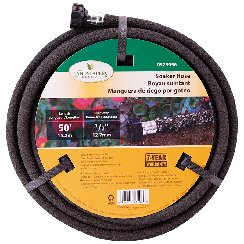 Round Drip Irrigation Hose 1/2" 15.2 m for Home Use