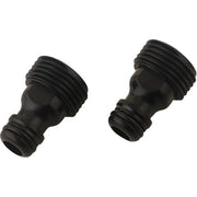 Set of 2 male 3/4" plastic adapters, 2 pcs quick connect