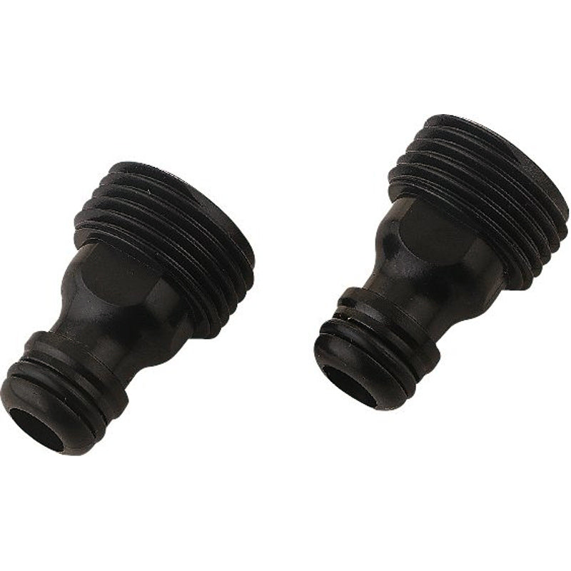 Set of 2 male 3/4" plastic adapters, 2 pcs quick connect