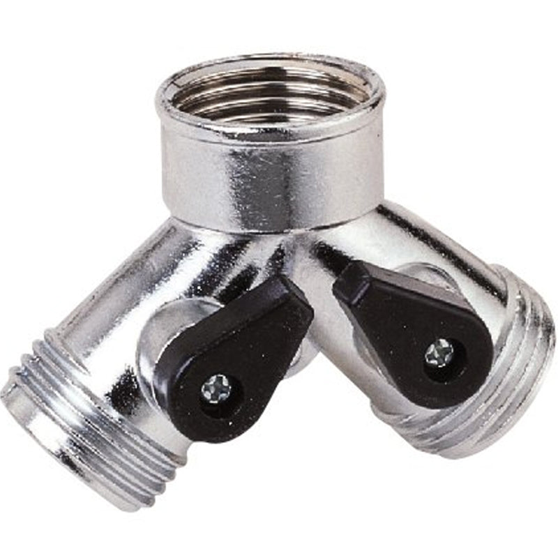 2-way zinc manifold with shut-off valve