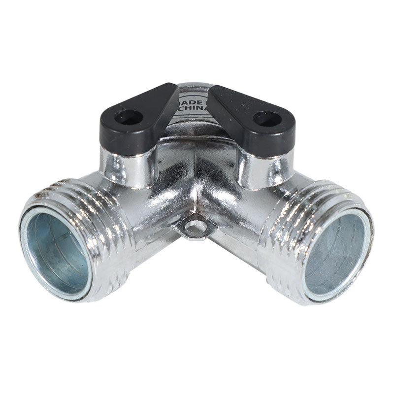 2-way zinc manifold with shut-off valve