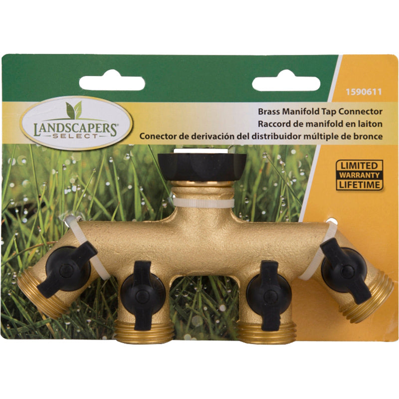 4-outlet metal manifold