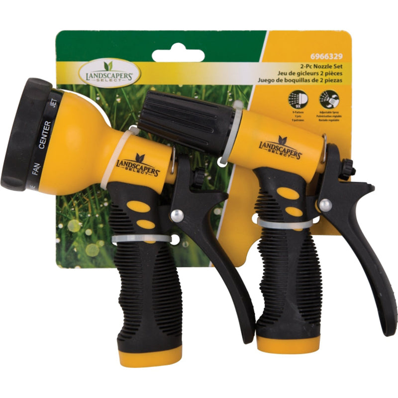 2-piece plastic 9-function watering gun set
