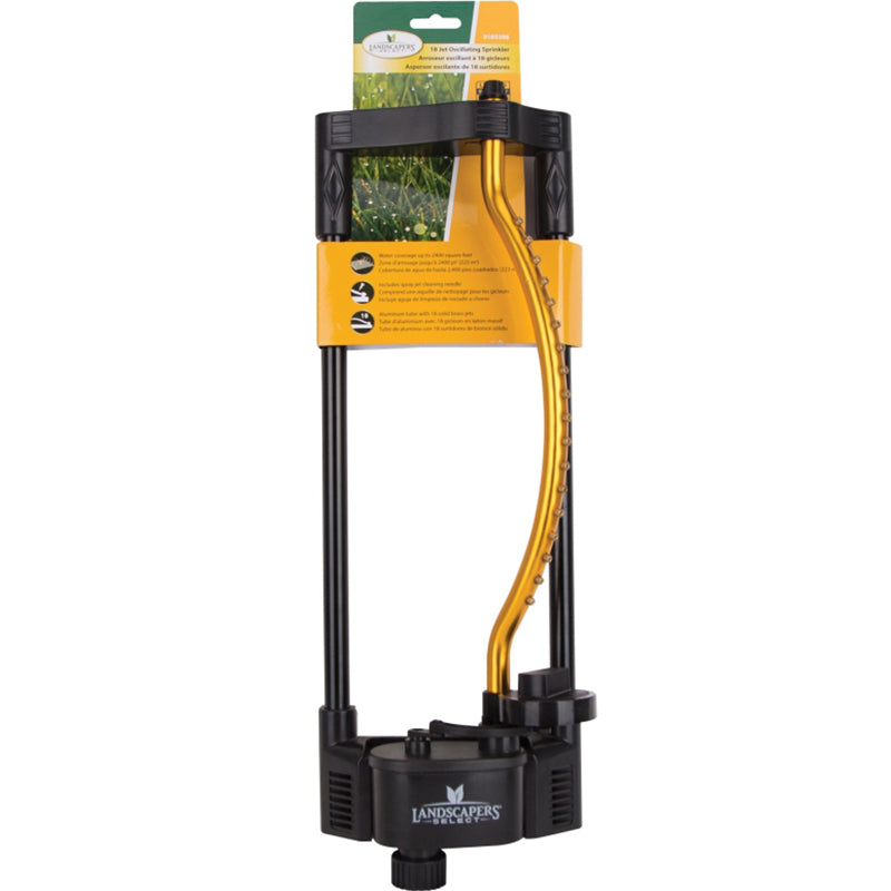 Oscillating plastic sprinkler, 222 m² coverage