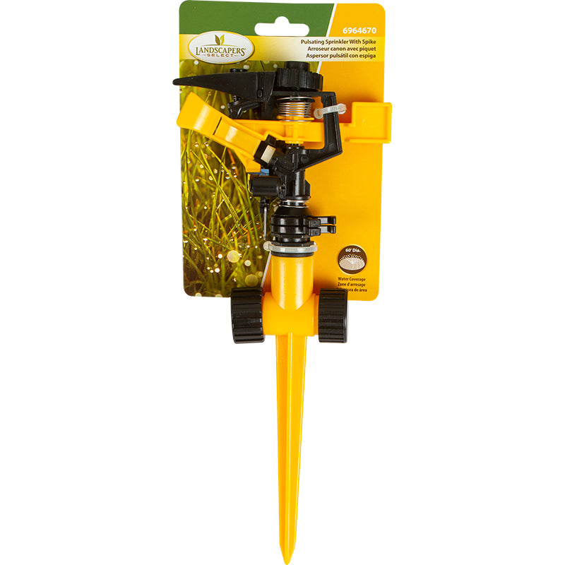 Aspersor de riego plástico pulsante 18,3 m