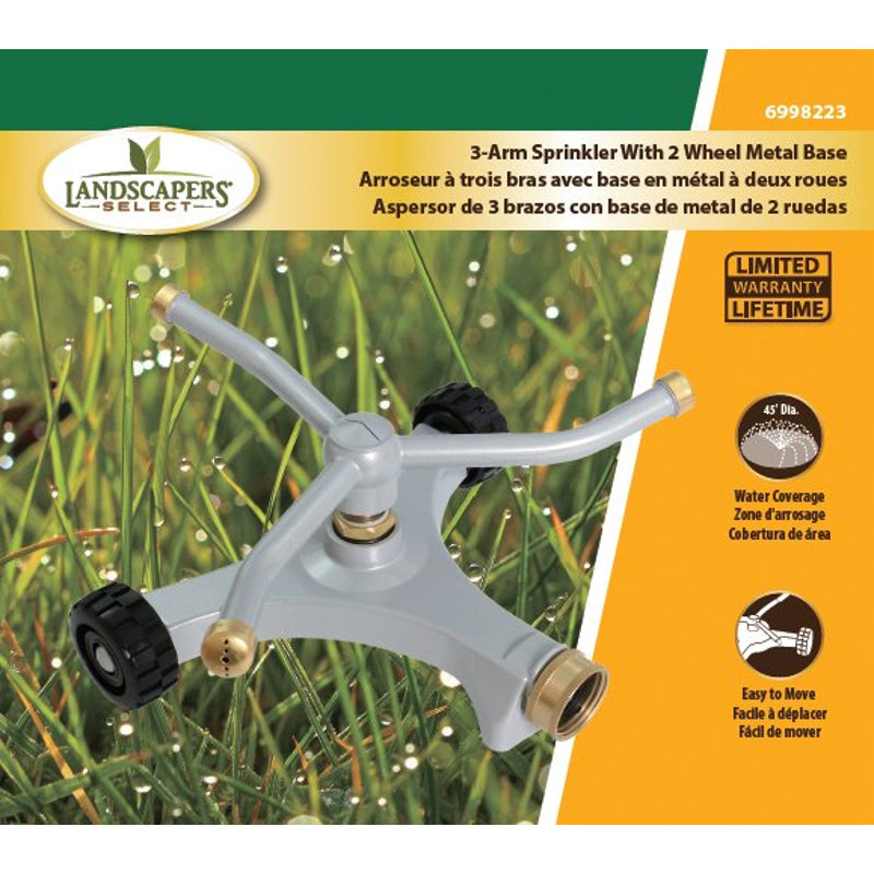 Zinc Rotating Sprinkler, 13.7m Range