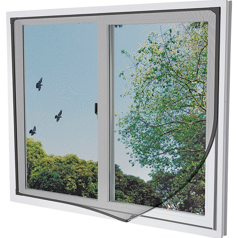 Malla mosquitera de poliéster negro flexible 150 x 100 cm