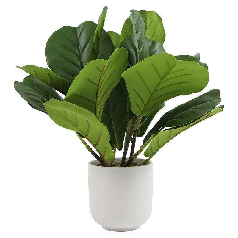 Planta artificial banana polietileno verde 37 x 33 cm Basic Living