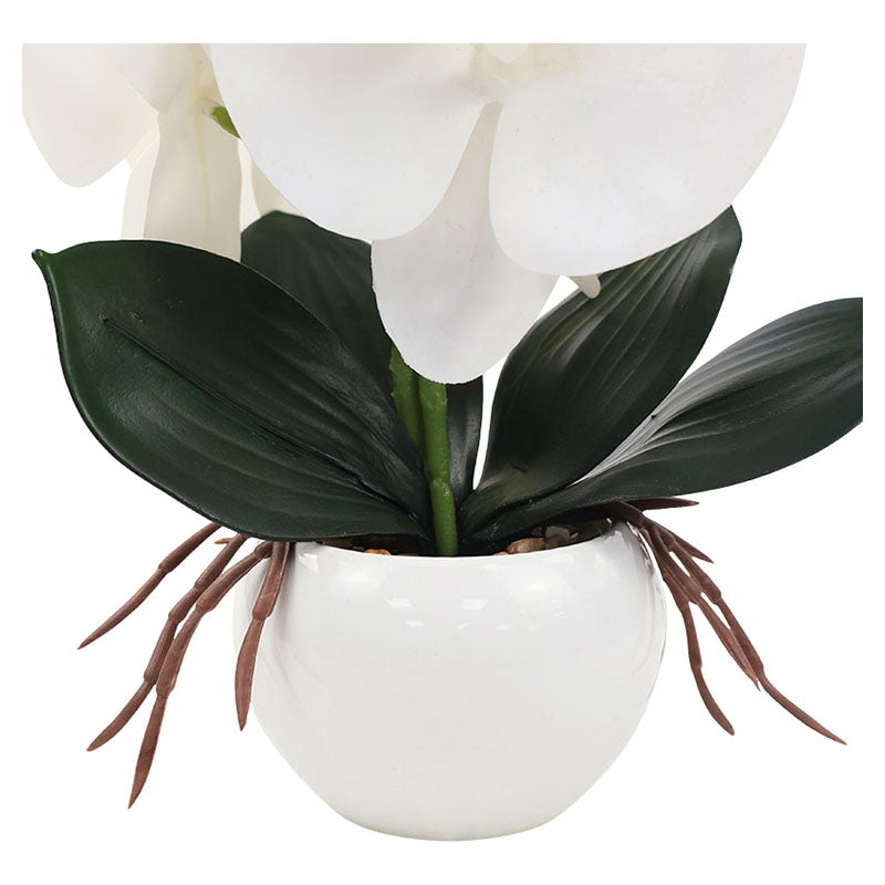 Planta artificial phalaenopsis blanca 20 x 11 cm