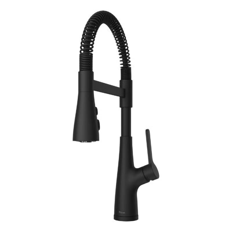 Grifo cocina monomando cuello resorte Neera Culinary negro mate