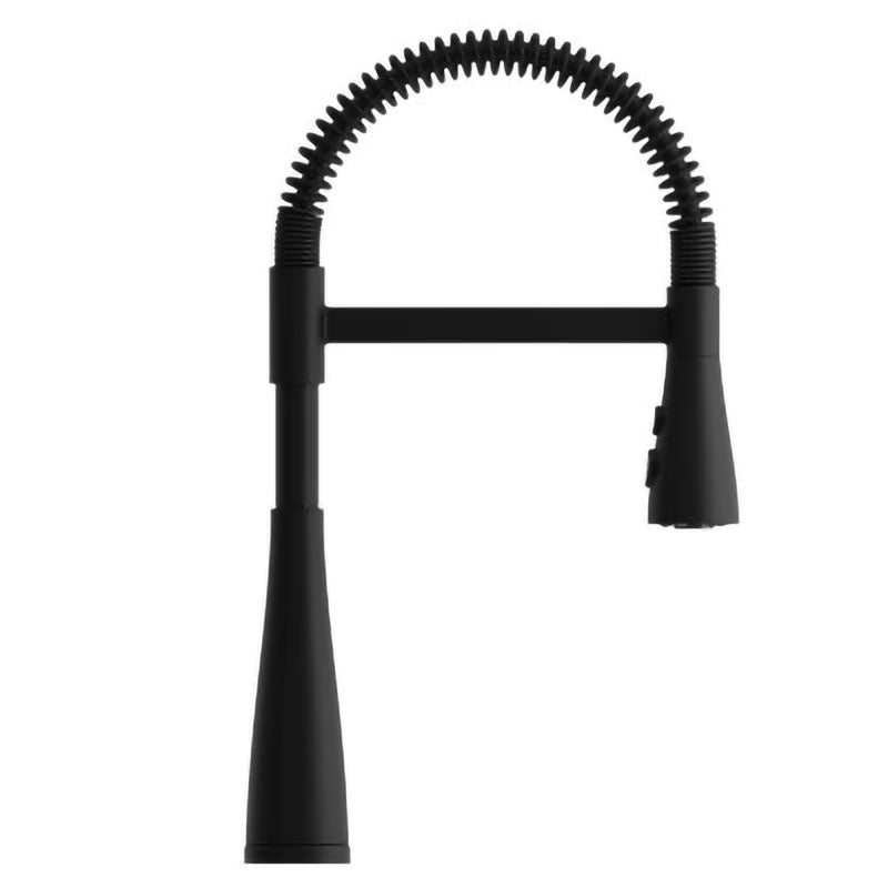 Grifo cocina monomando cuello resorte Neera Culinary negro mate
