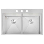 Fregadero sobreponer acero inoxidable 14,5 x 80 x 50 cm pulido Aqua Nuova