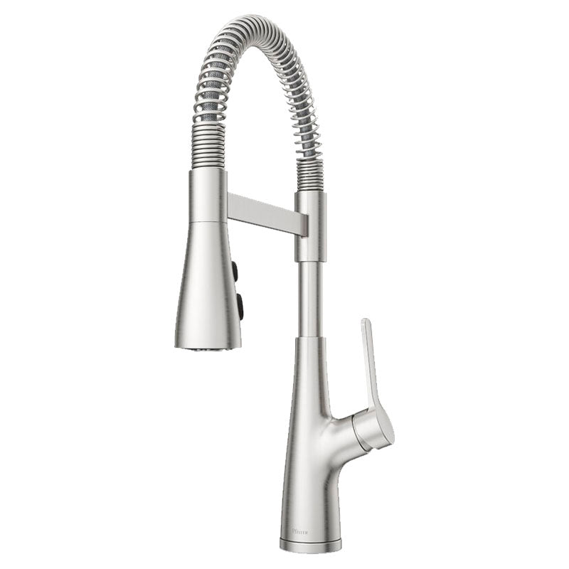 Grifo cocina monomando cuello resorte Neera culinary acero inoxidable